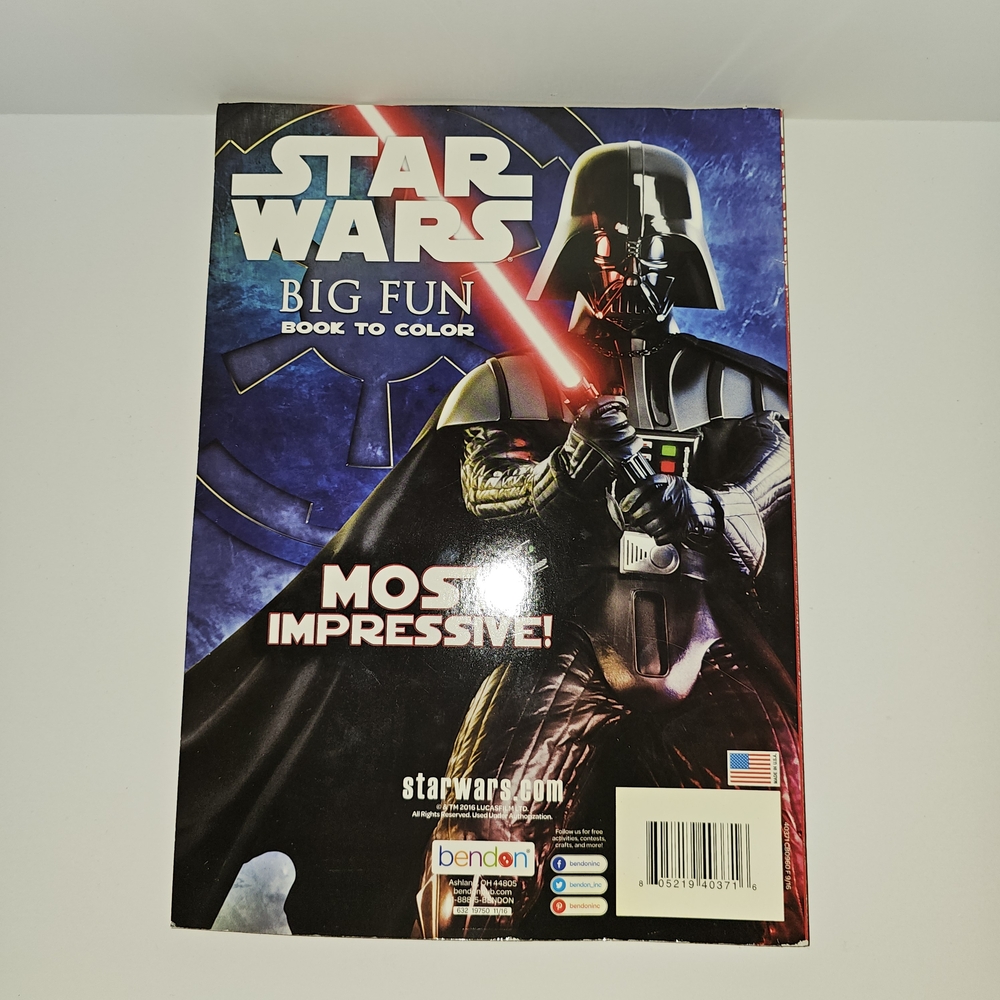 Star Wars Big Fun Coloring Book - Black and Blue